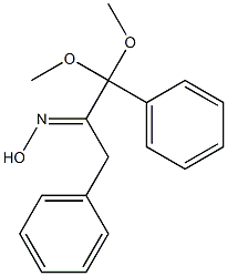 1,1-Dimethoxy-1,3-diphenyl-2-(hydroxyimino)propane Struktur