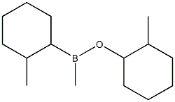 Methyl(2-methylcyclohexyl)[2-methylcyclohexyloxy]borane Struktur