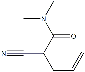 2-(Dimethylcarbamoyl)-4-pentenenitrile Struktur