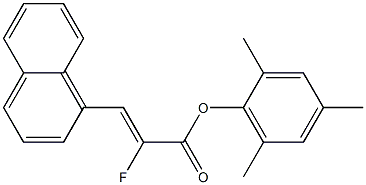 (Z)-2-Fluoro-3-(1-naphthalenyl)acrylic acid 2,4,6-trimethylphenyl ester Struktur