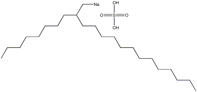 Sulfuric acid 2-octylpentadecyl=sodium salt Struktur