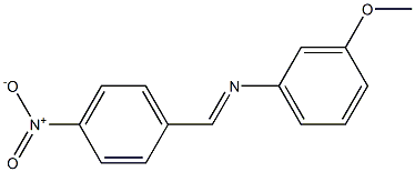 N-(3-Methoxyphenyl)-4-nitrophenylmethanimine Struktur