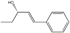 (E,S)-1-Phenyl-1-pentene-3-ol Struktur