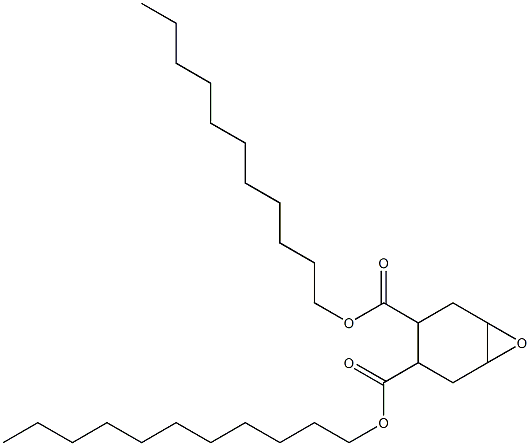 7-Oxabicyclo[4.1.0]heptane-3,4-dicarboxylic acid diundecyl ester Struktur