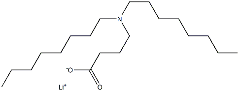 4-(Dioctylamino)butyric acid lithium salt Struktur