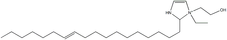 1-Ethyl-1-(2-hydroxyethyl)-2-(11-octadecenyl)-4-imidazoline-1-ium Struktur