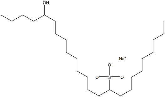 20-Hydroxytetracosane-10-sulfonic acid sodium salt Struktur