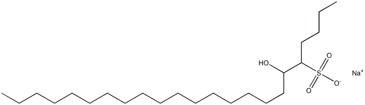 6-Hydroxytricosane-5-sulfonic acid sodium salt Struktur