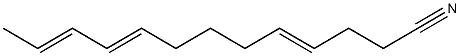 4,9,11-Tridecatrienenitrile Struktur