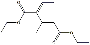 2-Ethylidene-3-methylglutaric acid diethyl ester Struktur