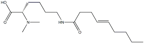 N6-(4-Nonenoyl)-N2,N2-dimethyllysine Struktur