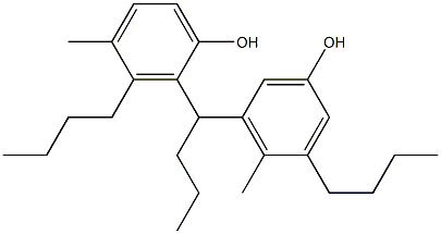 2,5'-Butylidenebis(3-butyl-4-methylphenol) Struktur