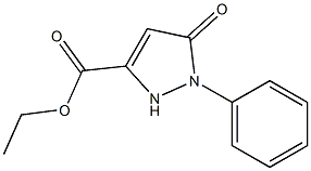 5-Oxo-1-phenyl-3-pyrazoline-3-carboxylic acid ethyl ester Struktur