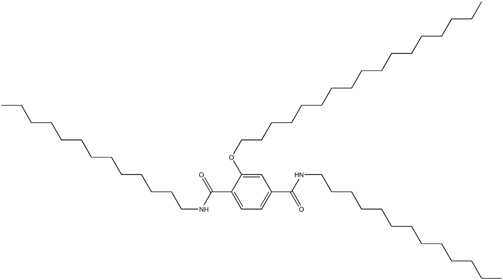 2-(Heptadecyloxy)-N,N'-ditridecylterephthalamide Struktur