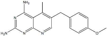 5-Methyl-6-(4-methoxybenzyl)pyrido[2,3-d]pyrimidine-2,4-diamine Struktur