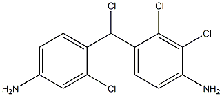 (4-Amino-2-chlorophenyl)(4-amino-2,3-dichlorophenyl)chloromethane Struktur