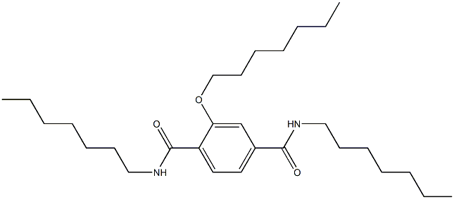 2-(Heptyloxy)-N,N'-diheptylterephthalamide Struktur