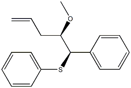 (1R,2R)-2-Methoxy-1-phenyl-1-phenylthio-4-pentene Struktur