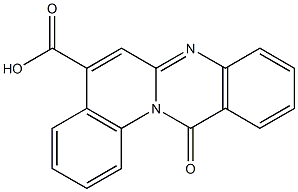 12-Oxo-12H-quino[2,1-b]quinazoline-5-carboxylic acid Struktur