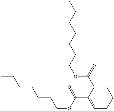 1-Cyclohexene-2,3-dicarboxylic acid diheptyl ester Struktur