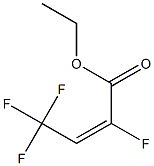 (E)-2,4,4,4-Tetrafluoro-2-butenoic acid ethyl ester Struktur