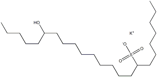 18-Hydroxytricosane-8-sulfonic acid potassium salt Struktur