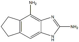 1,5,6,7-Tetrahydro-2,4-diaminoindeno[5,6-d]imidazole Struktur