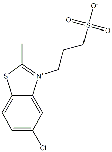 5-Chloro-2-methyl-3-(3-sulfonatopropyl)benzothiazolium Struktur