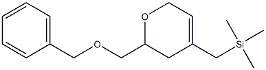 6-Benzyloxymethyl-4-(trimethylsilylmethyl)-5,6-dihydro-2H-pyran Struktur