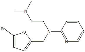 2-[(5-Bromo-2-thenyl)(2-dimethylaminoethyl)amino]pyridine Struktur