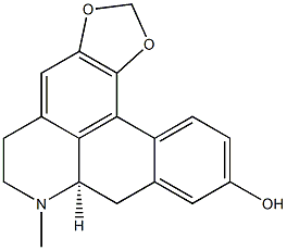 [7aR,(-)]-6,7,7a,8-Tetrahydro-7-methyl-5H-benzo[g]-1,3-benzodioxolo[6,5,4-de]quinoline-10-ol Struktur