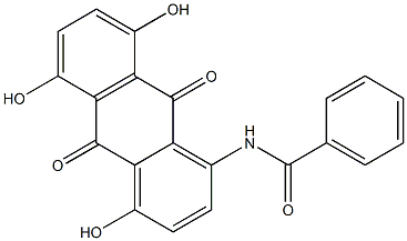 N-(9,10-Dihydro-4,5,8-trihydroxy-9,10-dioxoanthracen-1-yl)benzamide Struktur