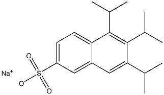 5,6,7-Triisopropyl-2-naphthalenesulfonic acid sodium salt Struktur