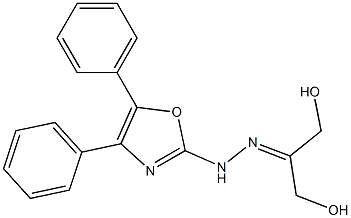 1,3-Dihydroxyacetone (4,5-diphenyloxazol-2-yl)hydrazone Struktur