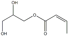 Isocrotonic acid 2,3-dihydroxypropyl ester Struktur