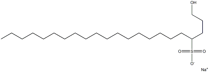 1-Hydroxydocosane-4-sulfonic acid sodium salt Struktur