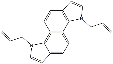 3,8-Dihydro-3,8-bis(2-propenyl)indolo[7,6-g]indole Struktur