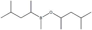 Methyl(1,3-dimethylbutyl)[(1,3-dimethylbutyl)oxy]borane Struktur