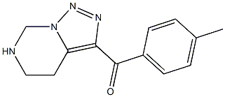 4,5,6,7-Tetrahydro-3-(4-methylbenzoyl)[1,2,3]triazolo[1,5-c]pyrimidine Struktur