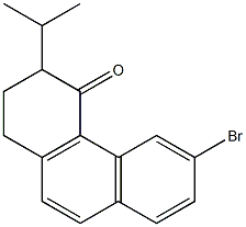 6-Bromo-1,2-dihydro-3-isopropylphenanthren-4(3H)-one Struktur