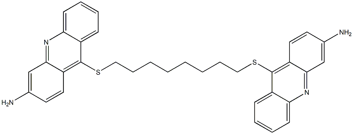 1,8-Bis[(3-amino-9-acridinyl)thio]octane Struktur