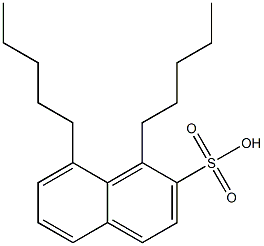 1,8-Dipentyl-2-naphthalenesulfonic acid Struktur