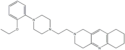 2-[2-[4-(2-Ethoxyphenyl)-1-piperazinyl]ethyl]-1,2,3,4,6,7,8,9-octahydrobenzo[b][1,6]naphthyridine Struktur