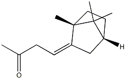 4-[(1R,4R)-Bornan-6-ylidene]butan-2-one Struktur