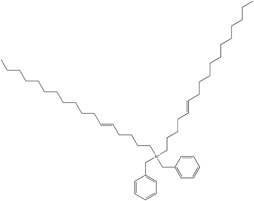 Di(5-heptadecenyl)dibenzylaminium Struktur