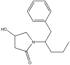 4-Hydroxy-1-[1-[benzyl]butyl]pyrrolidin-2-one Struktur