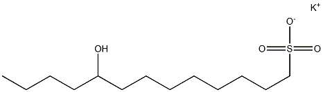 9-Hydroxytridecane-1-sulfonic acid potassium salt Struktur