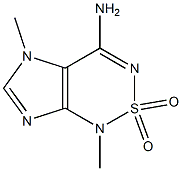 4-Amino-1,5-dimethyl-1H,5H-imidazo[4,5-c][1,2,6]thiadiazine 2,2-dioxide Struktur