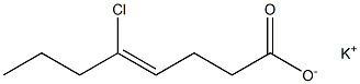 5-Chloro-4-octenoic acid potassium salt Struktur