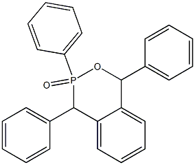 1-(Phenyl)-3,4-diphenyl-3,4-dihydro-1H-2,3-benzoxaphosphorin 3-oxide Struktur